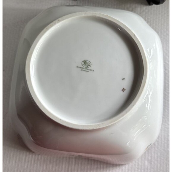 Hutschenreuther Mirabell Square Vegetable Serving Bowl 8” Maria Theresia MINT - Picture 4 of 5